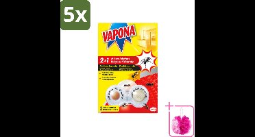 5 x Vapona – Mierenlokdoos – Dubbele Insectenval - Bulkverpakking - Mierenbestrijding - Douchemop - Mierenlokdoos