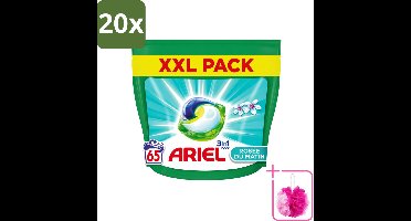 20 x Ariel – Pods 3in1 – Rosée du Matin – 1332 g – 65 wasbeurten - Bulkverpakking - Ariel 3in1 Pods Rosée du Matin - Douchemop - 3in1 waspods