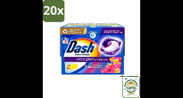 20 x Dash - Lenor Collectie - Wasmiddel Capsules - All-in-1 Pods - Witte en Gekleurde Was - Gemberlelie & Guava - 17 Wasbeurten - Wasstrips - Wasmiddel Capsules - Wasmiddel Pod - Wasmiddel Wit - Wasmiddel Gekleurd - Wasmiddel Frisheid