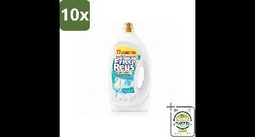 10 x Frisse Reus - Vloeibaar Wasmiddel - Lotus - Witte Was - 77 Wasbeurten - Wasstrips - Wasmiddel - Witte Was - Frisse Was - Vloeibaar Wasmiddel - Wasbeurten