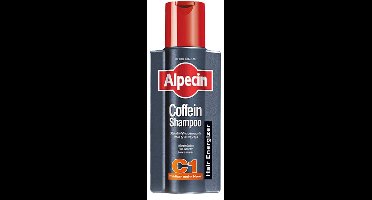 Alpecin Cafeïne Shampoo C1 2x 375ml | Voorkomt en Vermindert Haaruitval | Natuurlijke Haargroei Shampoo voor Mannen