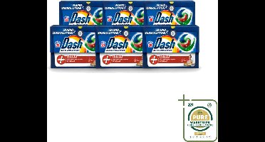 6 x Dash – Wasmiddel Pods 4-in-1 Platinum – Extra Vlekkenverwijdering – 20 Capsules - Wasstrips - Wasmiddelcapsules - Krachtige Wasmiddel - Vlekverwijdering - Kleurbehoud - Frisheid