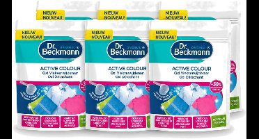 6 x Dr. Beckmann – Active Colour Oxi – Vlekverwijderaar – 400 g - Voordeelverpakking - 6 stuks