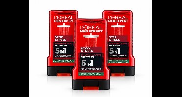 L'Oreal Men Expert - Showergel - Stop Stress - 3X250ml