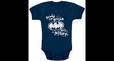 Batman Ready For Action All Night Unisex Body - marineblauw - 62/68