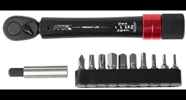 Momentsleutel Set 10 Bits Compact Mini 2-14 Nm Fietsgereedschapset met Etui