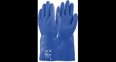 2 paar - Chemisch bestendige werkhandschoenen PSP 40-436 Chemical PVC Blue 36 cm, maat 10 / XL