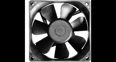 EXTREME PC fan 12V DC - 80x80x25mm - 50.5 m³/h - 31.4 dB - 3-pins PCB Connector - Kogelventilator