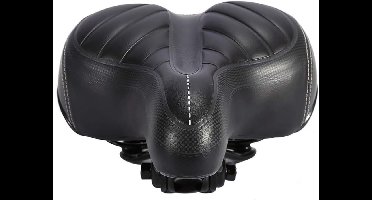 DailySupplies® Fietszadel Heren en Dames - Comfort Gel - Inclusief Zadelstrop -Zwart