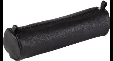 Clairefontaine leren rolbeursje, zwart