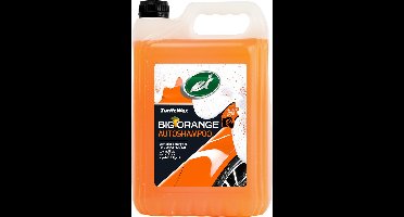 Turtle Wax Big Orange Auto Shampoo - Verwijdert snel vuil en viezigheid – Geeft schitterende glans – Streepvrij resultaat - 5 Liter