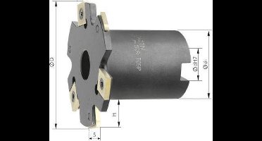 Schijffrees Z6 met kraag D 63x4mm