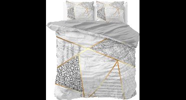 Dreamhouse Graphic  - Dekbedovertrekset - Tweepersoons - 200x200/220 + 2 kussenslopen 60x70 - Wit