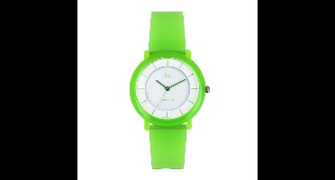 Mooi horloge -groen-rubber- VQ94J013Y