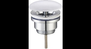 Sanifun Luxe wastafelplug Gillion keramisch wit