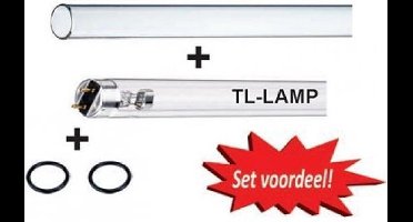 Set 30 watt (lamp/kwartsglas/o-ringen)
