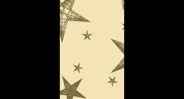 Duni 3-in-1 rol 40x480 cm My Star Cream feestdagen wegwerp tafelkleed voor 12 placemats of 4 tête-à-tête tafelkleden of 1 tafelloper