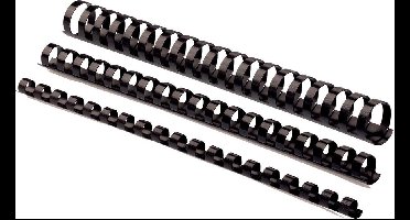 Fellowes bindruggen 8 mm zwart, 100 stuks