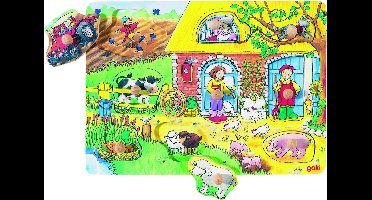 Goki Boerderij steekpuzzel 9-delig