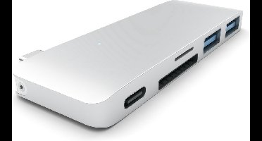 Satechi Type-C USB Passthrough Hub - Silver