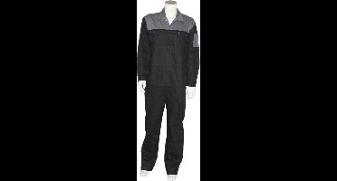Yoworkwear Overall 100% katoen 2-kleurig zwart-grijs maat 59
