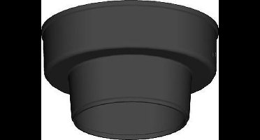 Ubbink Aerfoam geïsoleerd leidingsysteem verloop ks 180-125mm - zwart (0542001)