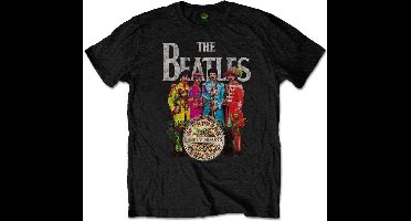 The Beatles - Sgt Pepper Heren T-shirt - L - Zwart