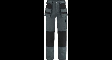 EM Workwear Werkbroek 100% katoen grijs-zwart maat 56