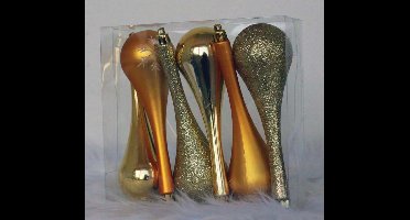 5 stuks Oosterik Home 6 kerstdruppels goud