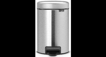 Brabantia NewIcon Prullenbak - 3 liter - Badkamer - Matt Steel