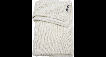 Meyco Baby Knots velvet ledikant deken - offwhite - 100x150cm