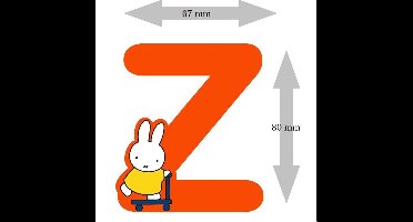 Nijntje houten letter ''Z''
