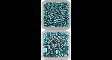 Kralen - Mini Glass Beads - Turqoise
