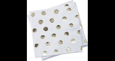 Ginger Ray - Servetten - Dots goud