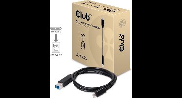 club3D CAC-1524 USB-kabel USB 3.2 Gen1 USB-C stekker, USB-B stekker 1.00 m
