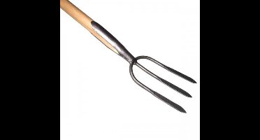De Wit Tuinvork 3 Tands Met Essen Steel 90 Centimeter