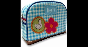 LIEF! Holland Toilettas - 20x13x5 cm - Blauw