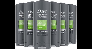 Dove Men Extra Fresh Douchegel - 6 x 250 ml - Voordeelverpakking