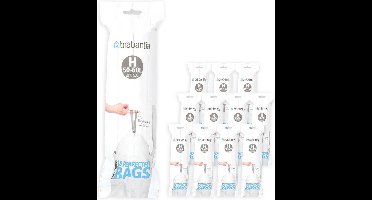 Brabantia PerfectFit Vuilniszakken - 50/60 l - Code H - 12 rollen x 10 stuks