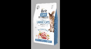 Brit Care Large Cats Power & Vitality Eend&Kip - Kattenvoer - 2 kg