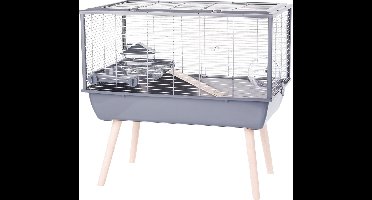 Zolux Neolife 80 Hamsterkooi - Dierenverblijf - 78x48x75 cm Grijs