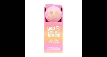 Something Different - You Are Loved Rose Quartz Happy Face Kristal - Roze