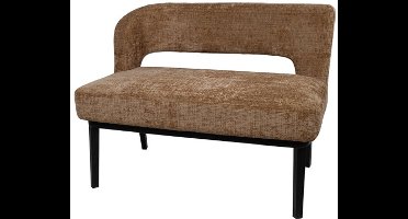 Eetkamerbank Bruce 105 cm - arm links - Cremona - Cinnamon 18 - Lichtbruin