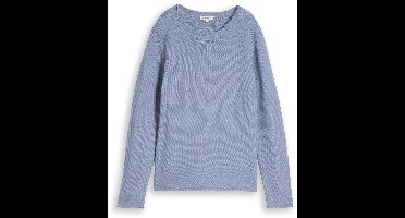 Tom Tailor - Gebreide trui van katoen - Maat S - fern blue