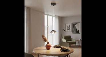 Artdelight - Hanglamp Phoenix 1 lichts Ø 12 cm gun metal