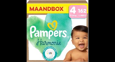 Pampers - Harmonie - Maat 4 - Maandbox - 162 stuks - 9/14 KG
