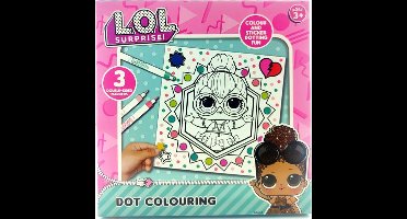 Lol Suprise Stippen Kleuren - Inclusief 3 Dubbelkantig Kleurmarkers