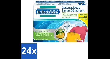 Dr.Beckmann - Vlekkenverwijderaar - Ossengalzeep Met Aloë Vera - Witte en Gekleurde Was - 100g - Voordeelverpakking - 24 stuks