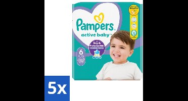 5 x Pampers – Luiers – Active Baby Maat 3 (6-10 kg) – 90 Luiers - Luiers Voor Baby - Droge Luiers - Baby Droogheid - Droge Luiers Voor Baby - Droge Luiers 3 Maat