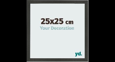 Your Decoration - Fotolijst 25x25 cm - MDF - Antraciet - Bologna